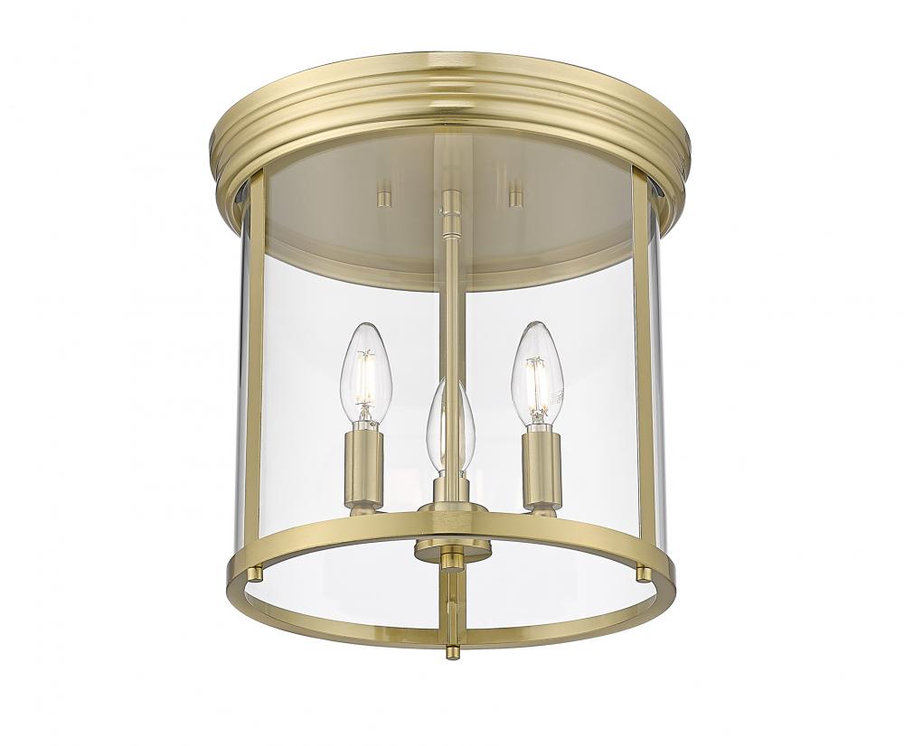 Z-Lite Lighting 742F13-LG Flush Mount Mid Century Modern - Gold