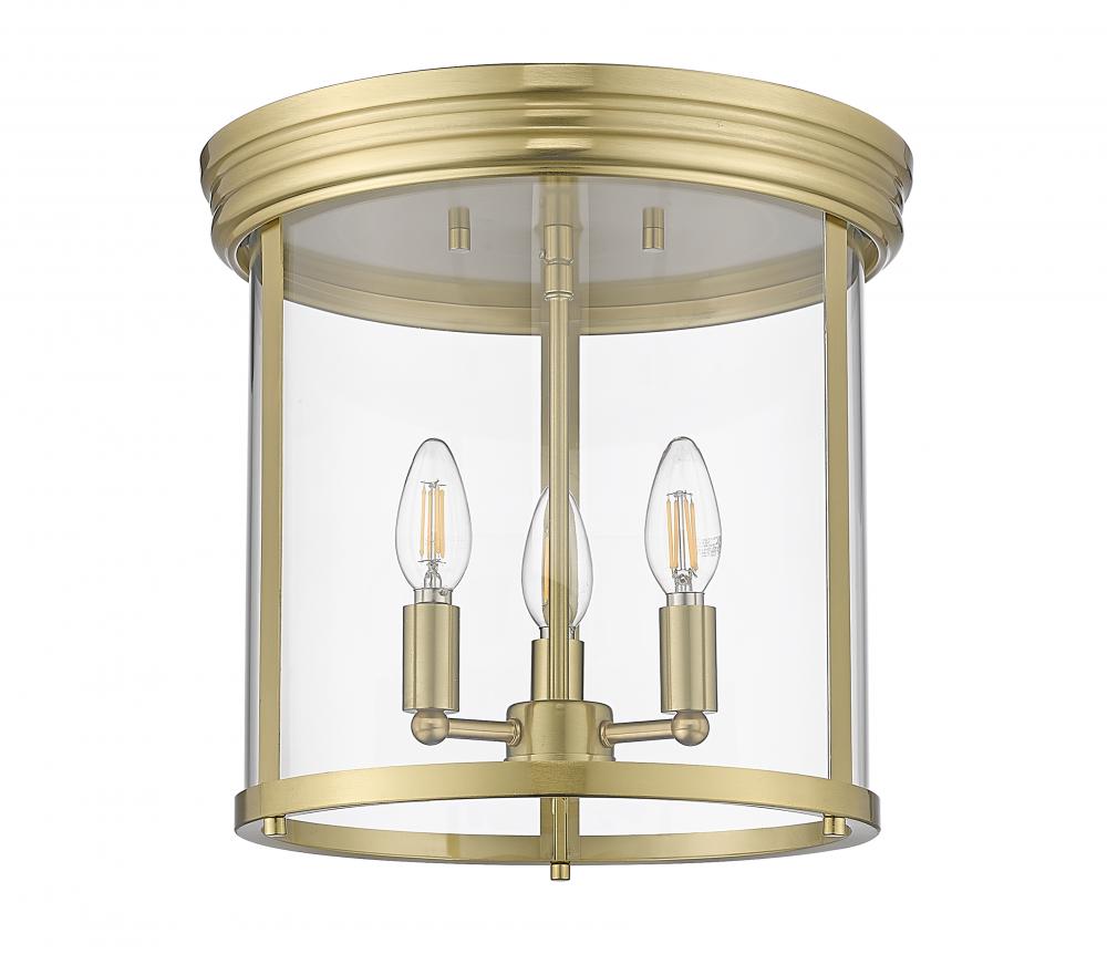 Z-Lite Lighting 742F13-LG Flush Mount Mid Century Modern - Gold