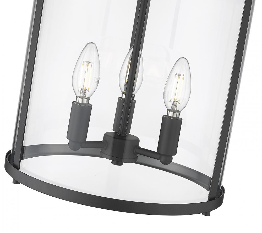 Z-Lite Lighting 742F13-MB Flush Mount Mid Century Modern - Black