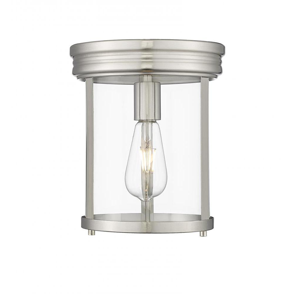1 Light Flush Mount Light-Clear