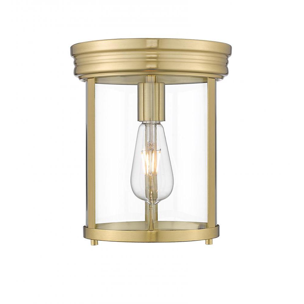 1 Light Flush Mount Light-Clear