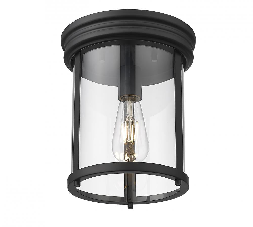 Z-Lite Lighting 742F9-MB Flush Mount Mid Century Modern - Black