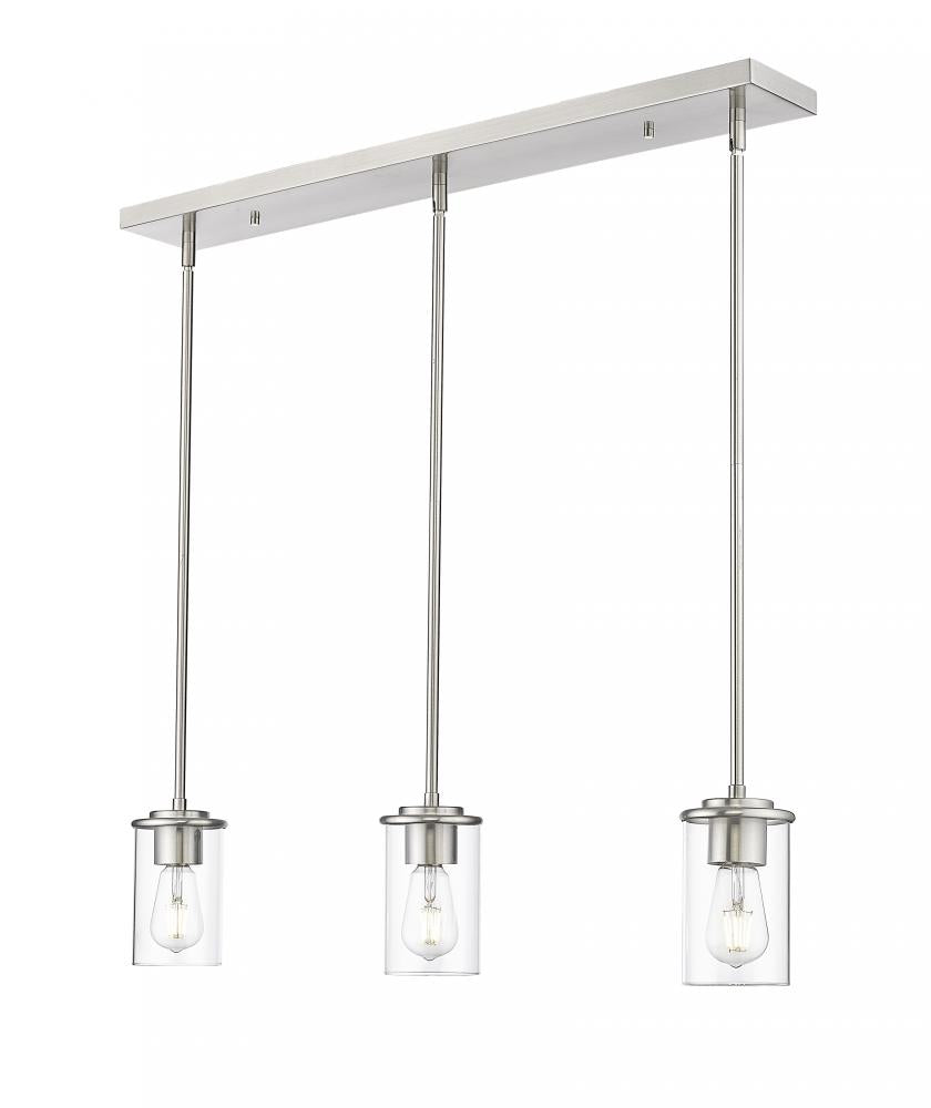 Z-Lite Lighting 742MP-3BN Pendant Mid Century Modern - Nickel