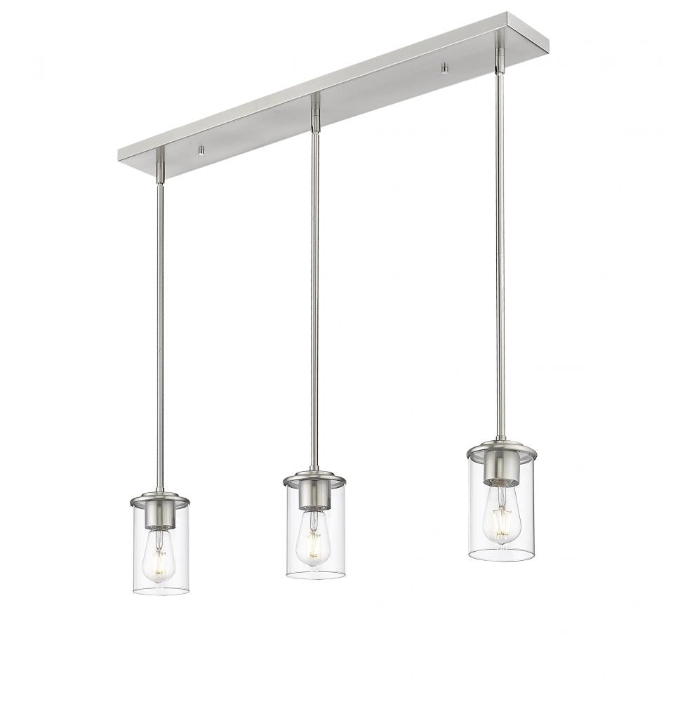 Z-Lite Lighting 742MP-3BN Pendant Mid Century Modern - Nickel