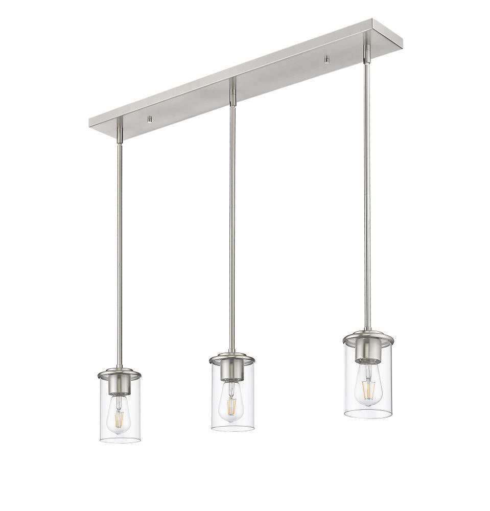 Z-Lite Lighting 742MP-3BN Pendant Mid Century Modern - Nickel