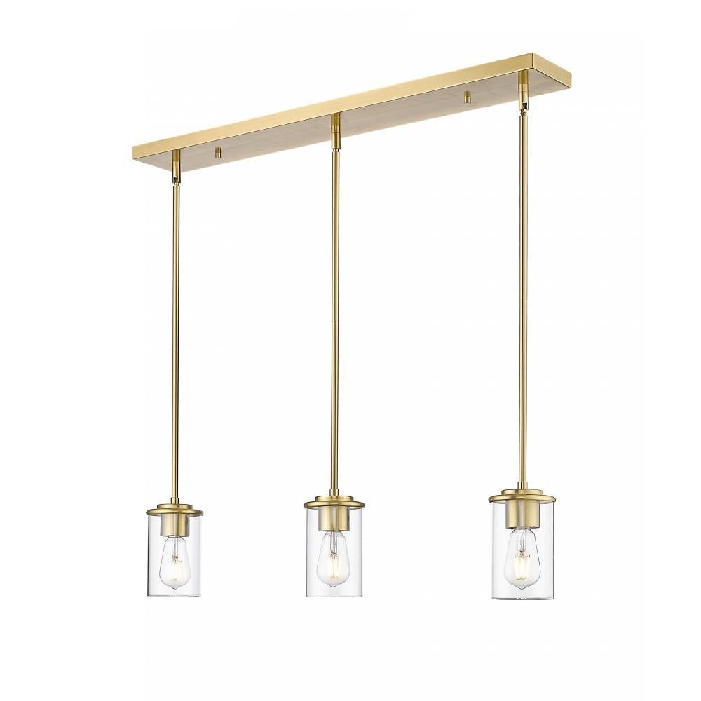 3 Light Pendant-Clear