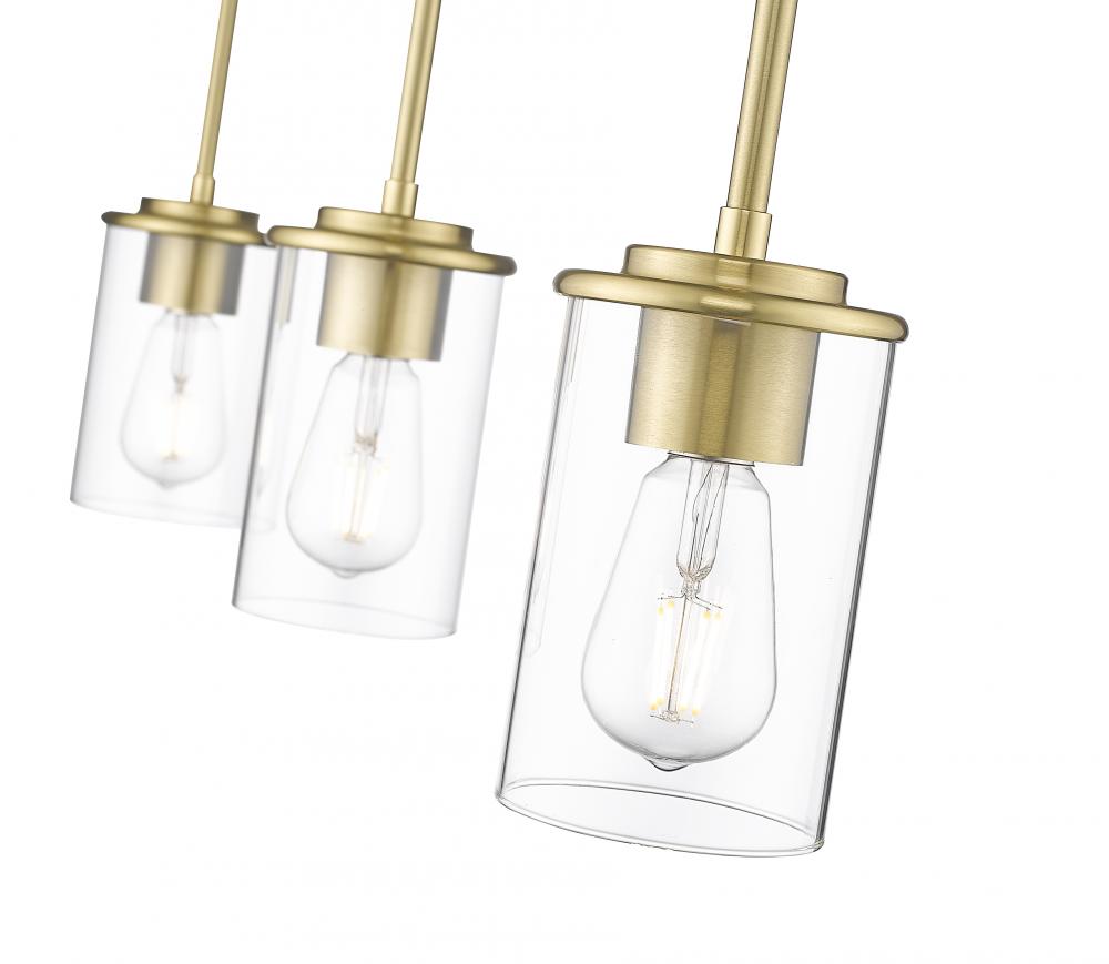 Z-Lite Lighting 742MP-3LG Pendant Mid Century Modern - Gold