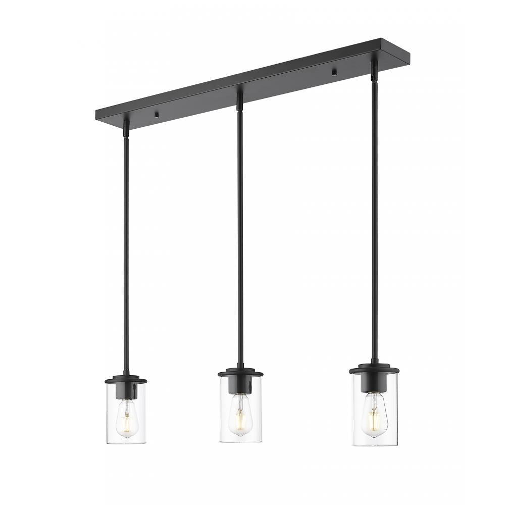3 Light Pendant-Clear