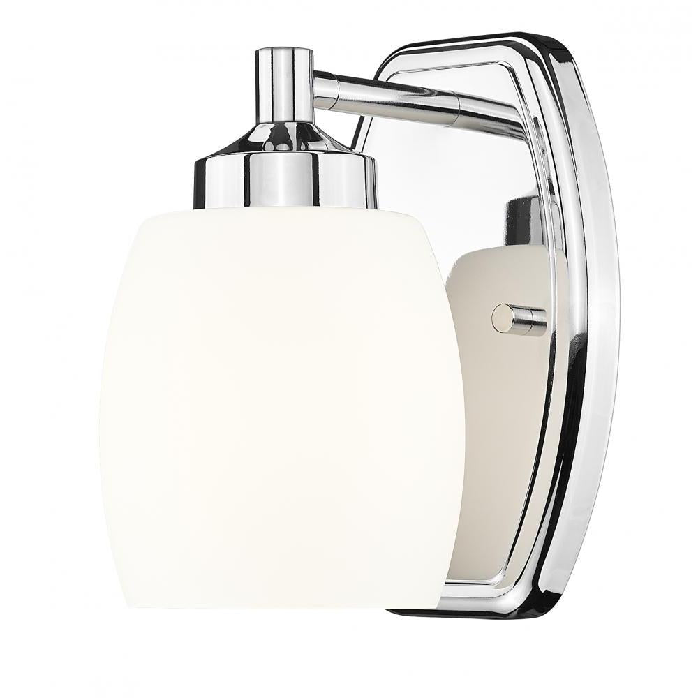 1 Light Wall Sconce-Matte Opal