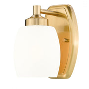 1 Light Wall Sconce-Matte Opal