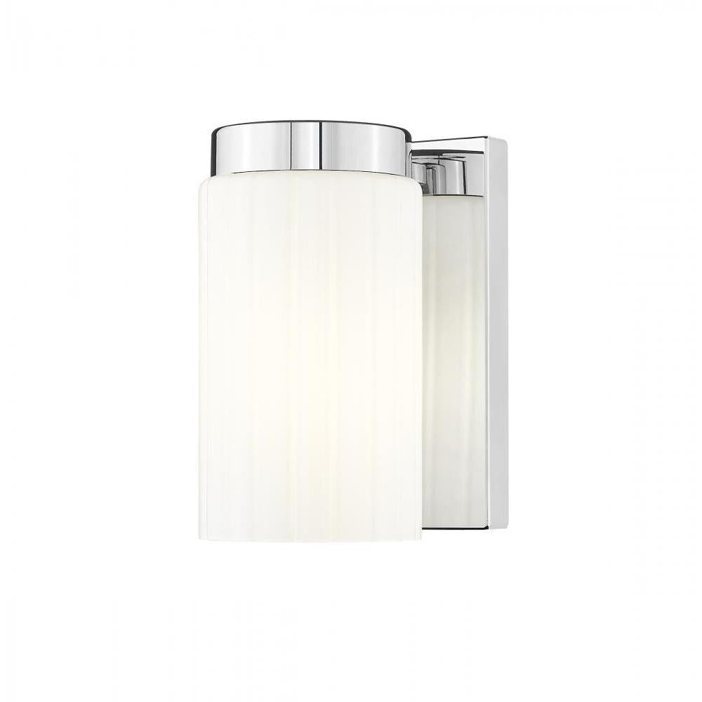 1 Light Wall Sconce-Matte Opal