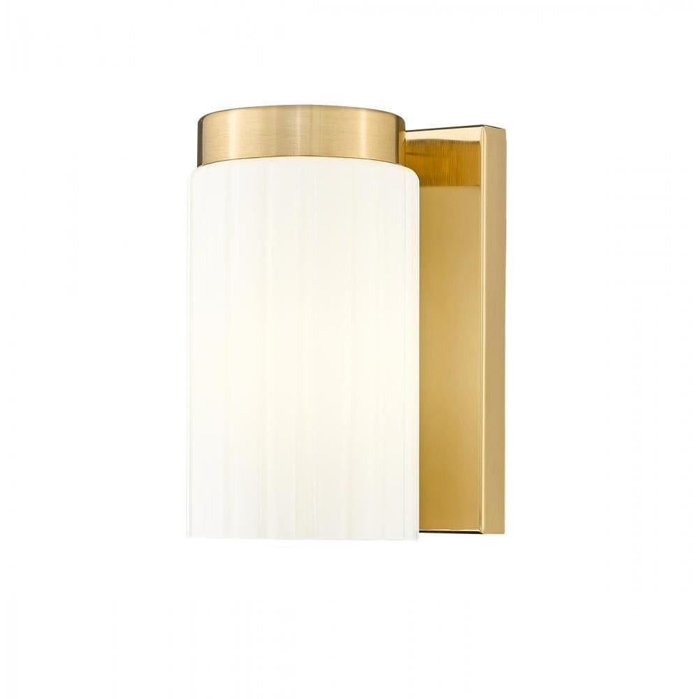 1 Light Wall Sconce-Matte Opal
