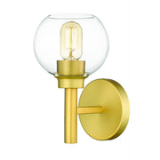 1 Light Wall Sconce-Clear