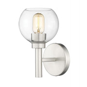 1 Light Wall Sconce-Clear