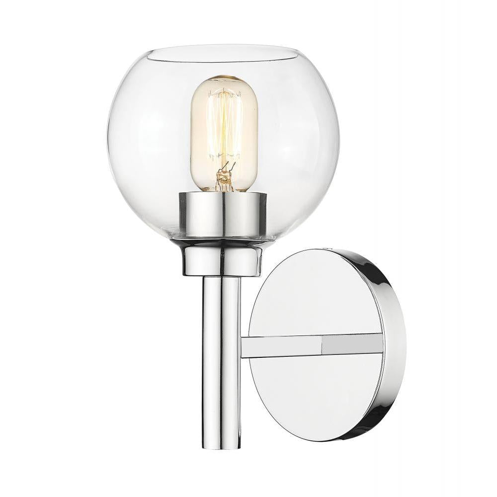 1 Light Wall Sconce-Clear