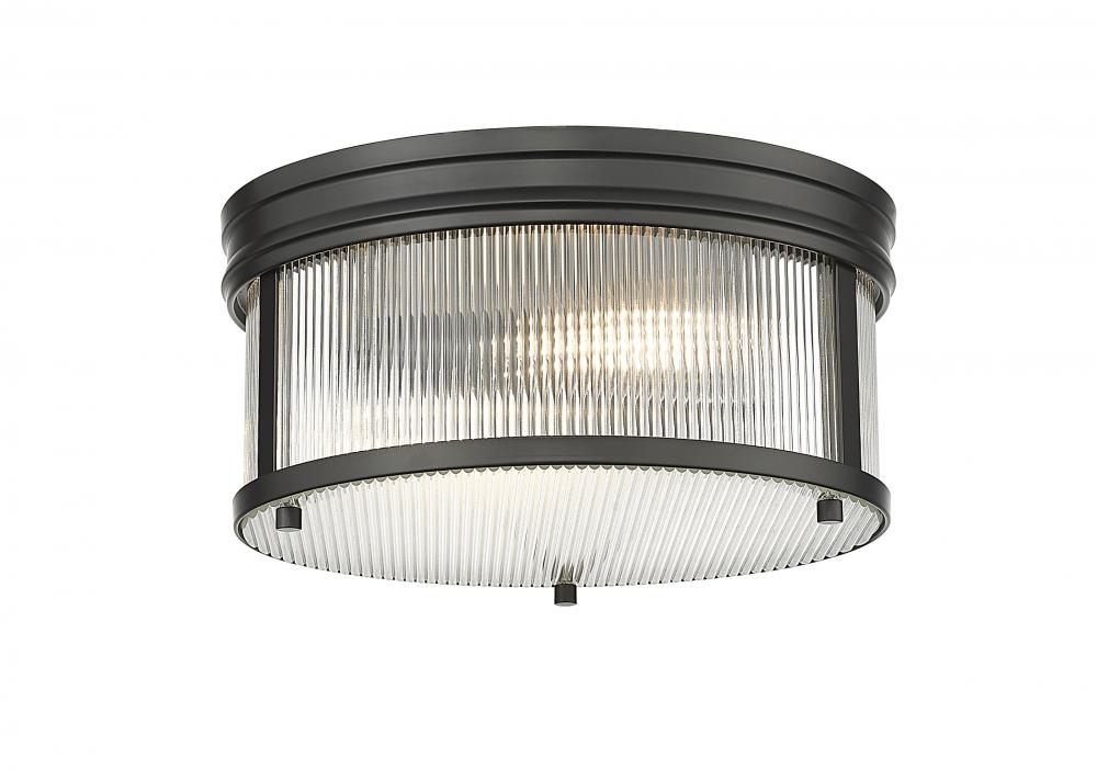 Z-Lite Lighting 7504FR13-MB Flush Mount Americana - Black