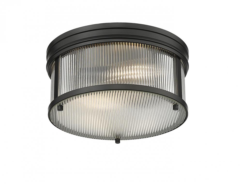 Z-Lite Lighting 7504FR13-MB Flush Mount Americana - Black