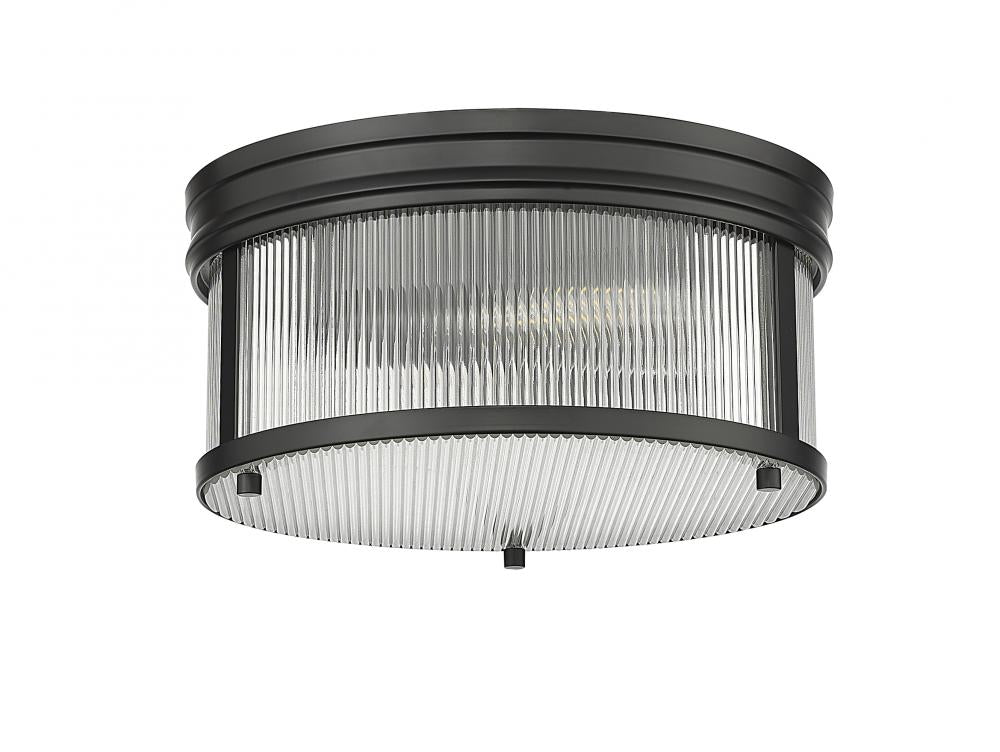 Z-Lite Lighting 7504FR13-MB Flush Mount Americana - Black