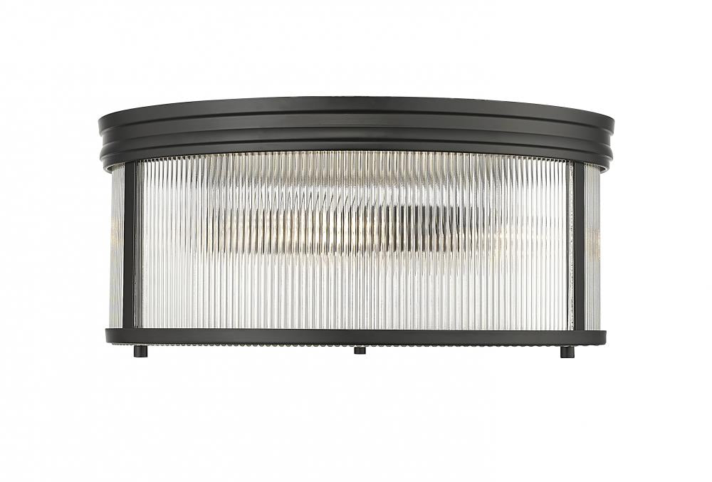 Z-Lite Lighting 7504FR18-MB Flush Mount Americana - Black