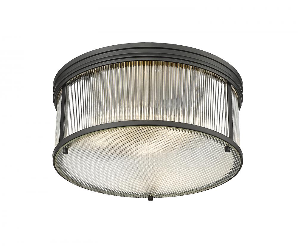 Z-Lite Lighting 7504FR18-MB Flush Mount Americana - Black