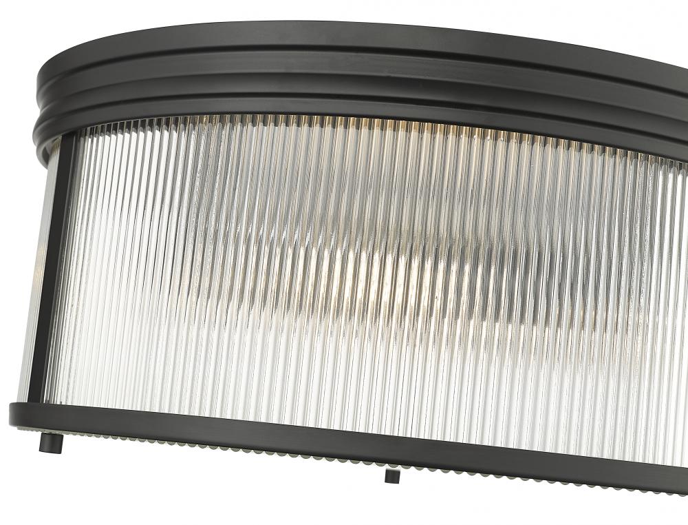 Z-Lite Lighting 7504FR18-MB Flush Mount Americana - Black