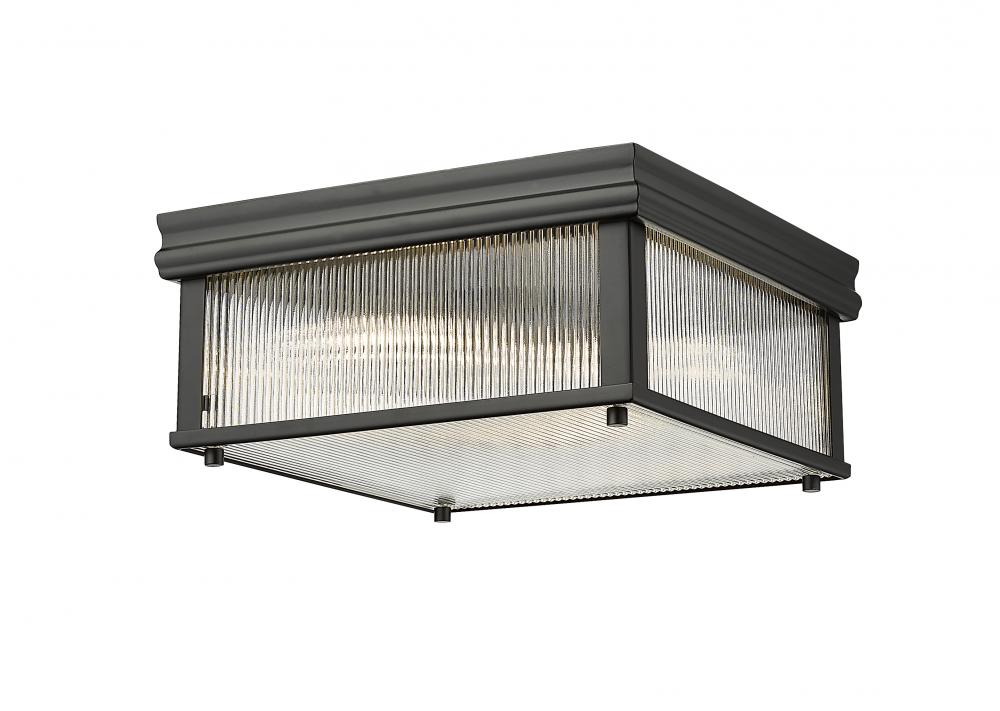 Z-Lite Lighting 7504FS13-MB Flush Mount Americana - Black