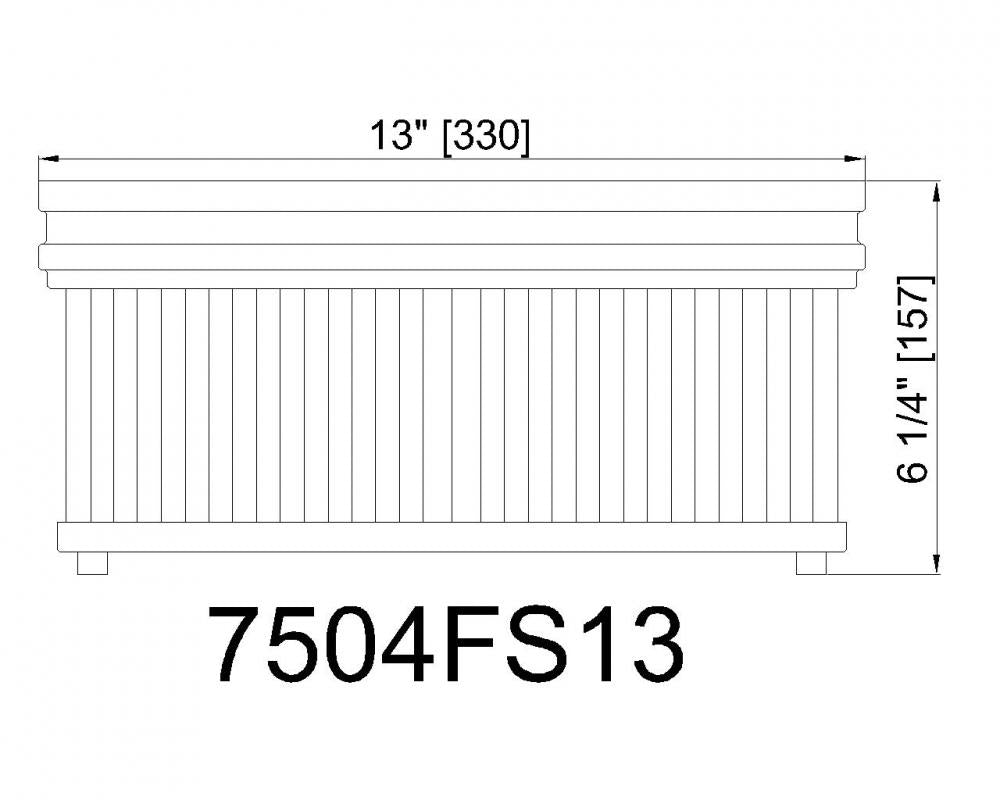 Z-Lite Lighting 7504FS13-MGLD Flush Mount Americana - Gold