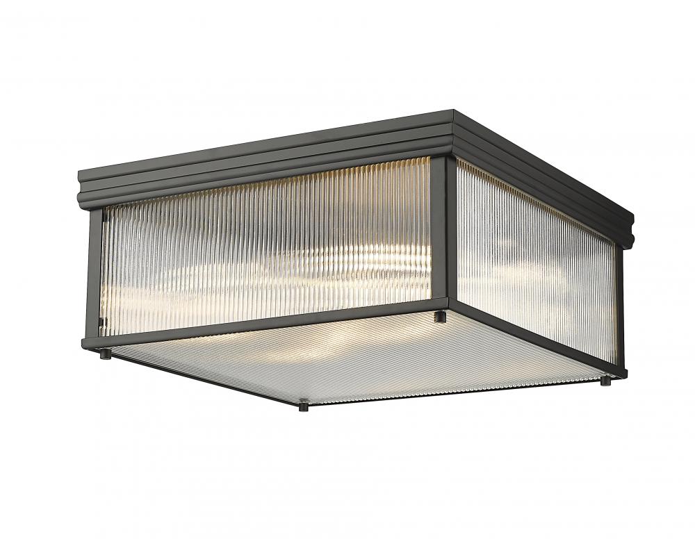 Z-Lite Lighting 7504FS18-MB Flush Mount Americana - Black