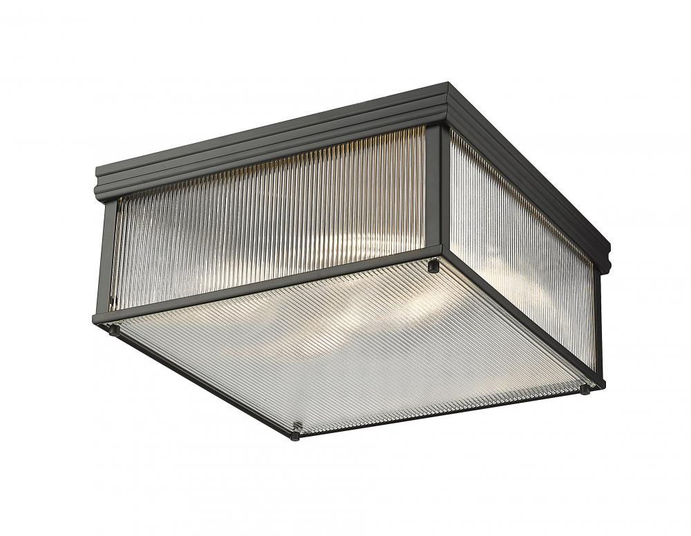 Z-Lite Lighting 7504FS18-MB Flush Mount Americana - Black