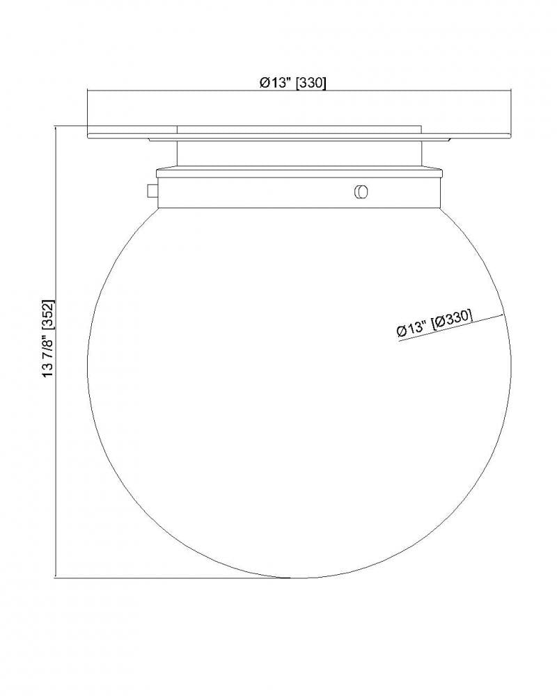 Z-Lite Lighting 7505F13-HBR Flush Mount - Brass