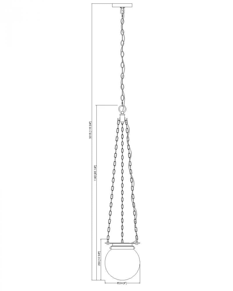 Z-Lite Lighting 7505P9-HBR Pendant Farm House - Brass