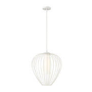 1 Light Pendant-White Opal