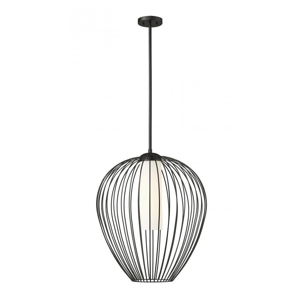 1 Light Pendant-White Opal