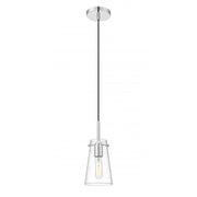 1 Light Pendant-Clear