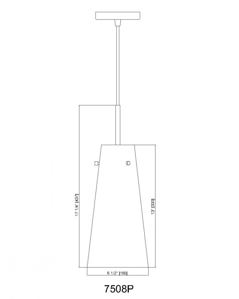 Z-Lite Lighting 7508P-BN Pendant Contemporary - Nickel