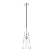 1 Light Pendant-Clear