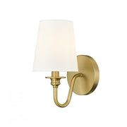1 Light Wall Sconce-White