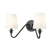 2 Light Wall Sconce-White