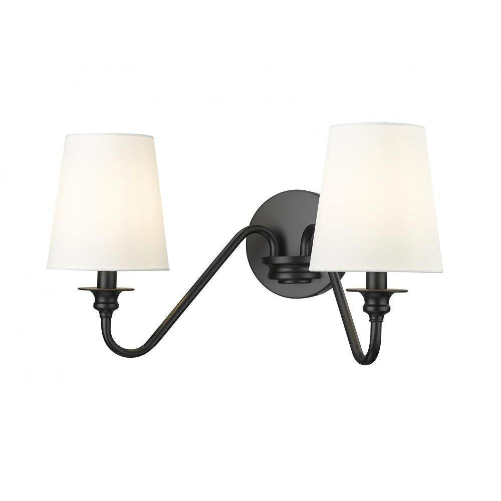 2 Light Wall Sconce-White