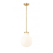 1 Light Pendant-White Opal