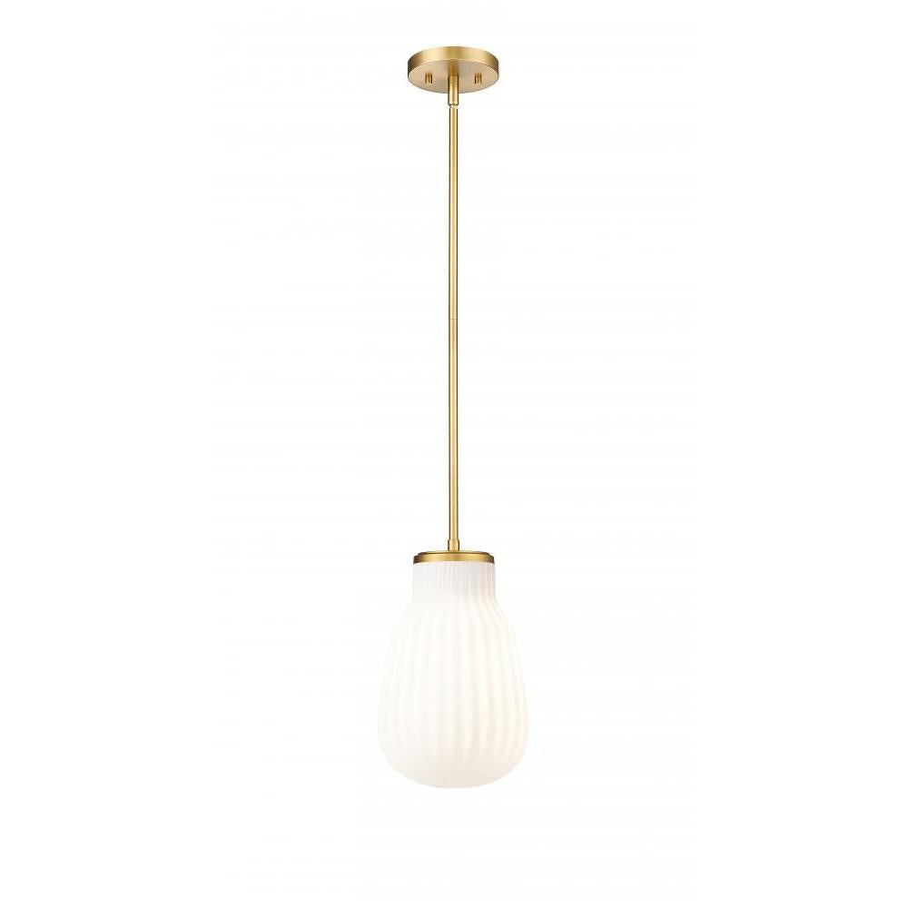 1 Light Pendant-White Opal