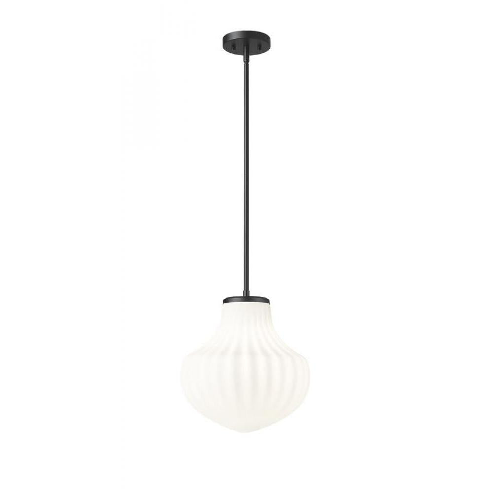 1 Light Pendant-White Opal