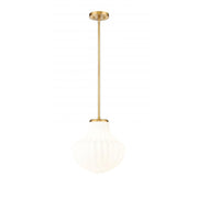 1 Light Pendant-White Opal