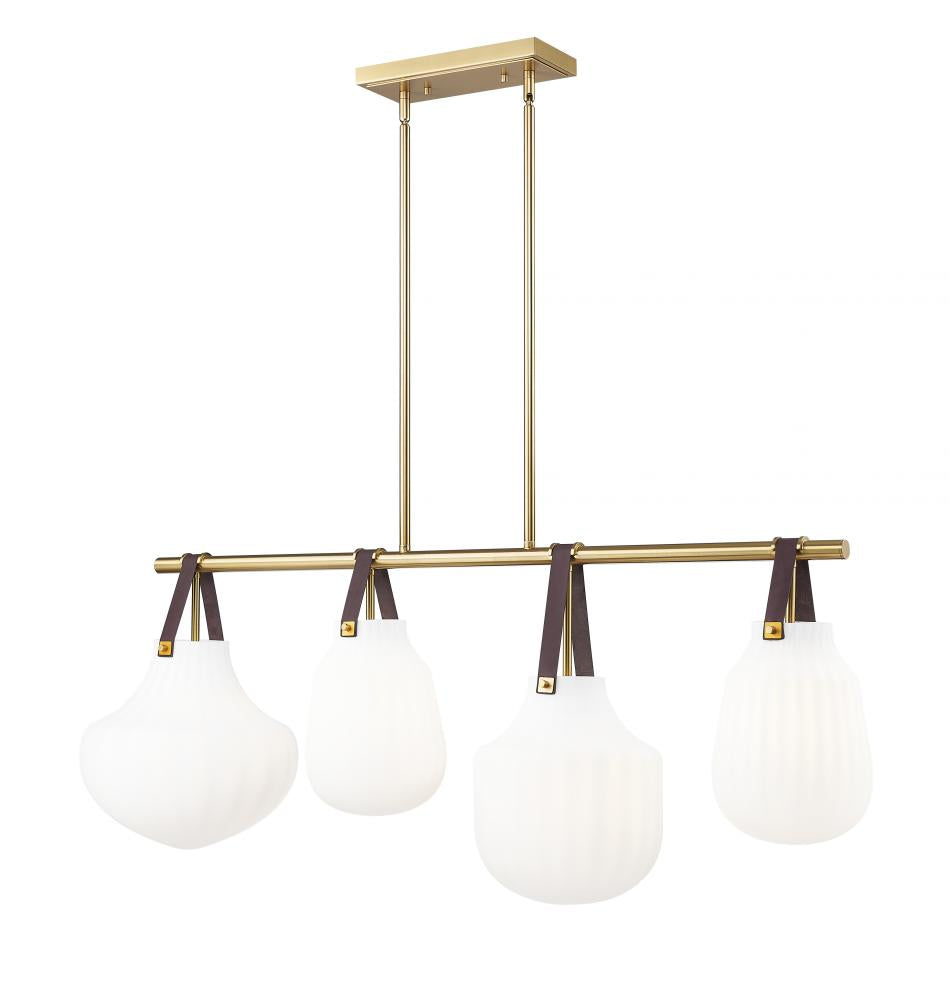 Z-Lite Lighting 7513-4L-MGLD Linear Chandelier - Gold