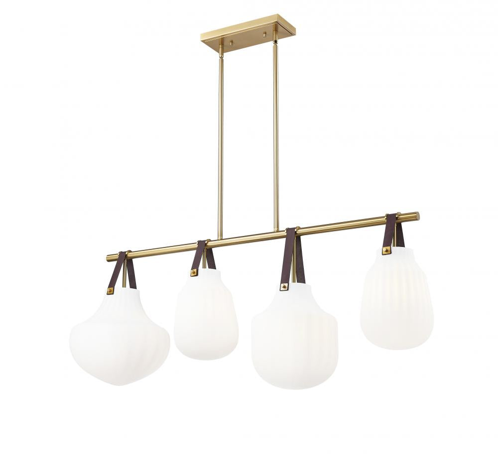 Z-Lite Lighting 7513-4L-MGLD Linear Chandelier - Gold