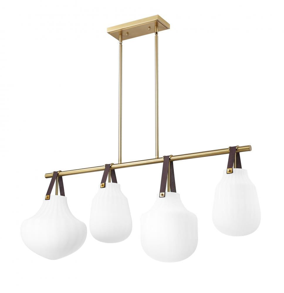 Z-Lite Lighting 7513-4L-MGLD Linear Chandelier - Gold