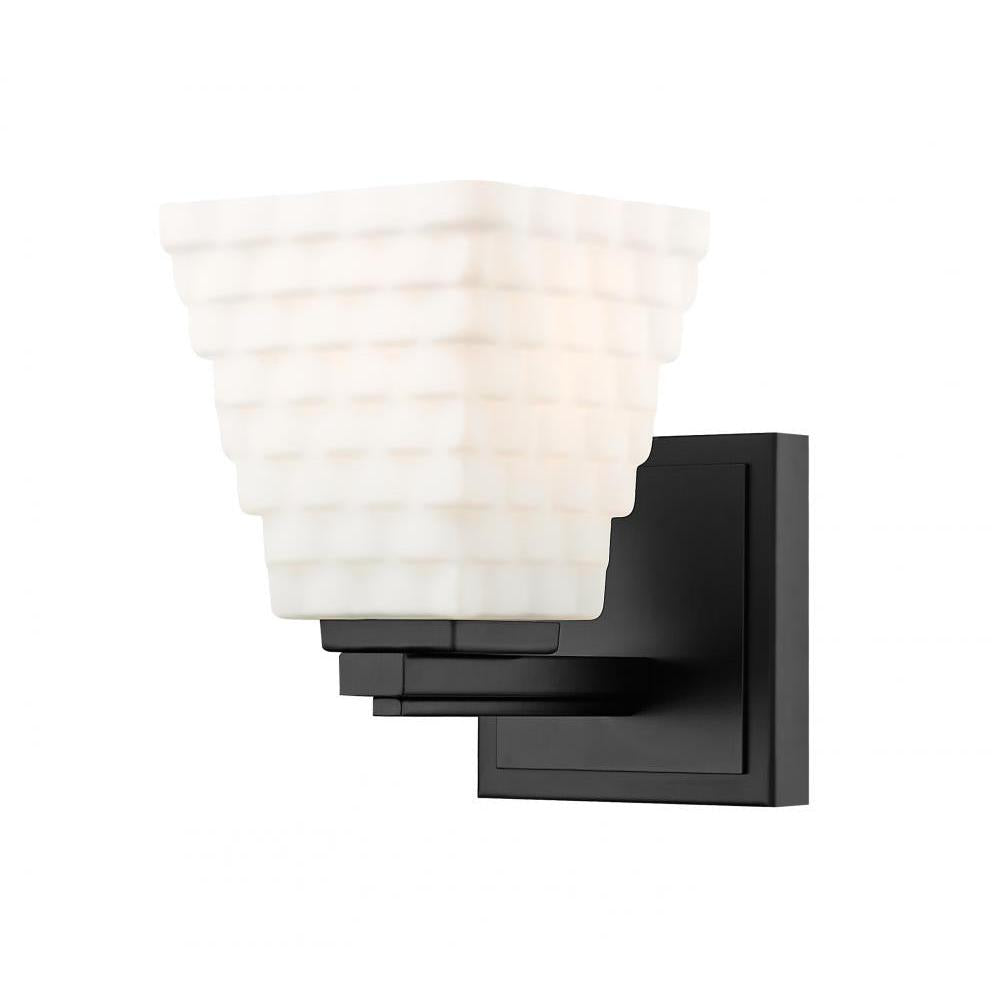 1 Light Wall Sconce-Matte Opal