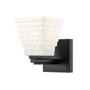 1 Light Wall Sconce-Matte Opal