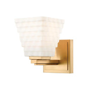 1 Light Wall Sconce-Matte Opal