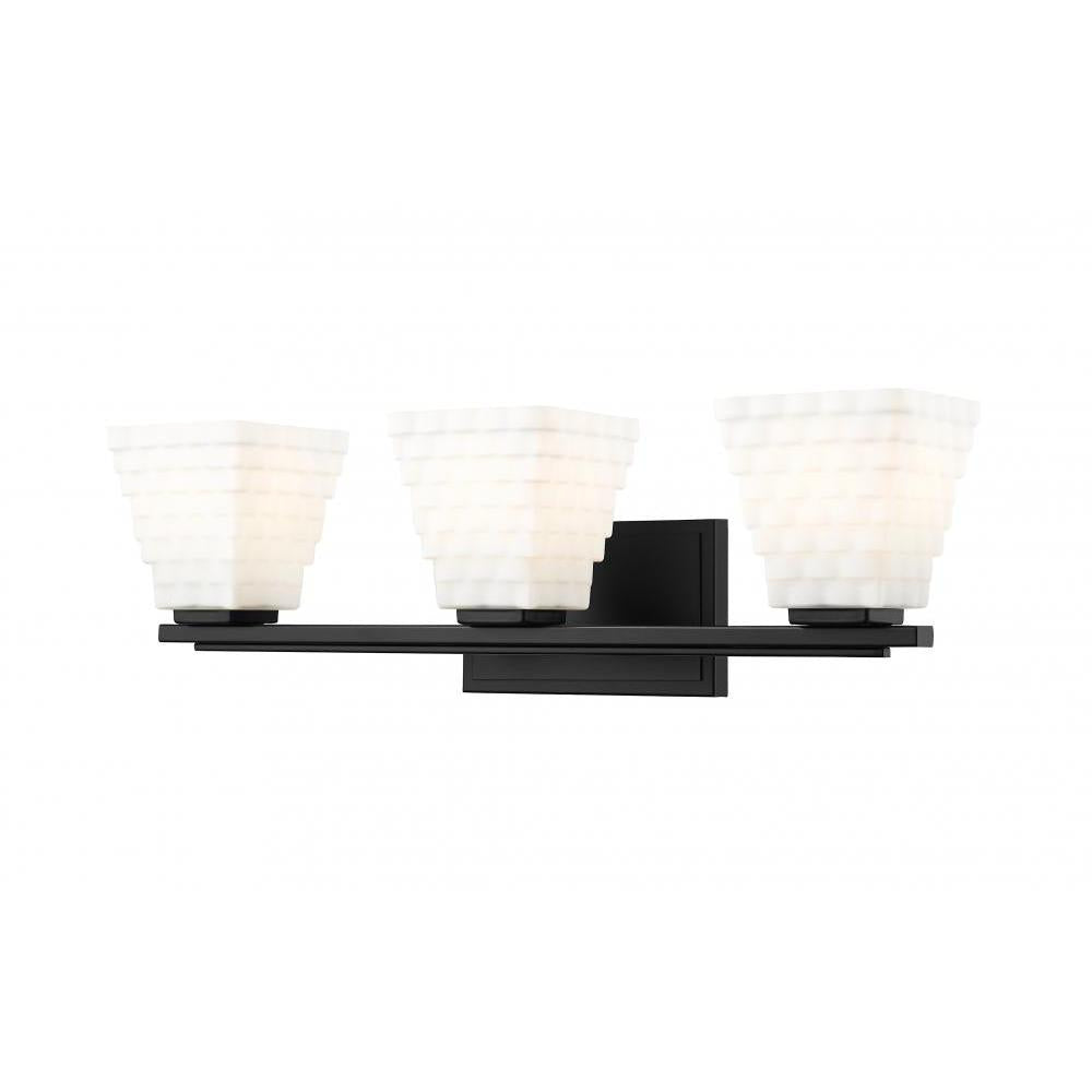 3 Light Vanity-Matte Opal